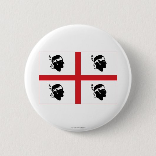 Badge Rond 5 Cm Drapeau de Sardegna (Devant)
