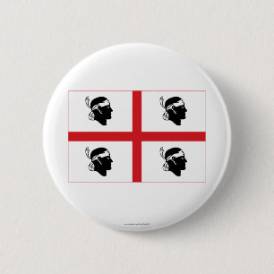Badge Rond 5 Cm Drapeau de Sardegna