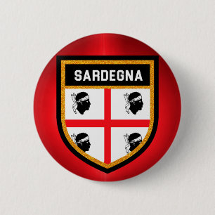 Badge Rond 5 Cm Drapeau de Sardegna