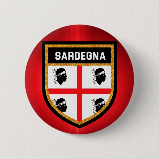 Badge Rond 5 Cm Drapeau de Sardegna (Devant)