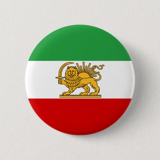 Badge Rond 5 Cm Drapeau de Shah de 1964-1980) شیروخورشید de l'Iran