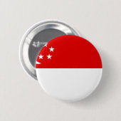 Badge Rond 5 Cm Drapeau de Singapour (Devant & derrière)