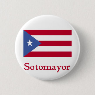 Badge Rond 5 Cm Drapeau de Sotomayor de Porto Rico