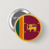 Badge Rond 5 Cm Drapeau de Sri Lanka (Devant & derrière)