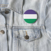Badge Rond 5 Cm Drapeau de Suffragette Suffrage féminin (En situation)