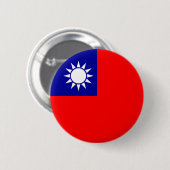 Badge Rond 5 Cm Drapeau de Taïwan (Devant & derrière)