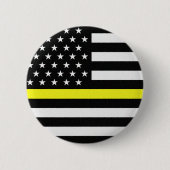 Badge Rond 5 Cm Drapeau de Thin Yellow (Devant)