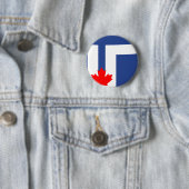 Badge Rond 5 Cm Drapeau de Toronto (En situation)