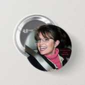 Badge Rond 5 Cm drapeau de tour de sarah_palin pour la goupille (Devant & derrière)
