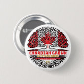 Badge Rond 5 Cm Drapeau de Tree Roots (Devant & derrière)