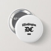 Badge Rond 5 Cm Drapeau de Washington Dc Souvenir Manches Longues (Devant & derrière)