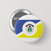 Badge Rond 5 Cm Drapeau de Winnipeg, Bouton du Manitoba (Devant & derrière)