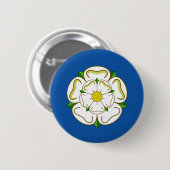 Badge Rond 5 Cm Drapeau de Yorkshire (Devant & derrière)