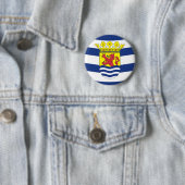 Badge Rond 5 Cm Drapeau de Zélande (En situation)