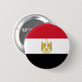 Badge Rond 5 Cm Drapeau d'Egyptian (Devant & derrière)
