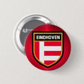 Badge Rond 5 Cm Drapeau d'Eindhoven (Devant & derrière)