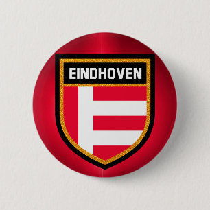 Badge Rond 5 Cm Drapeau d'Eindhoven