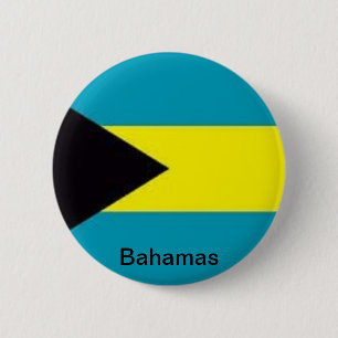 Badge Rond 5 Cm Drapeau des Bahamas