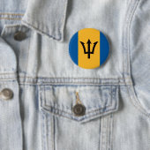 Badge Rond 5 Cm Drapeau des Barbade (En situation)