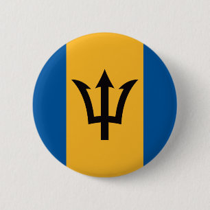Badge Rond 5 Cm Drapeau des Barbade