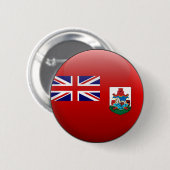 Badge Rond 5 Cm Drapeau des Bermudes (Devant & derrière)