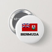 Badge Rond 5 Cm Drapeau des Bermudes (Devant & derrière)