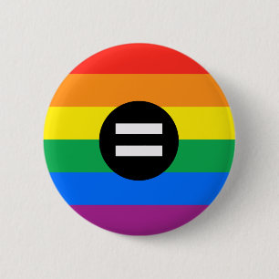 Badge Rond 5 Cm Drapeau des droits des homosexuels