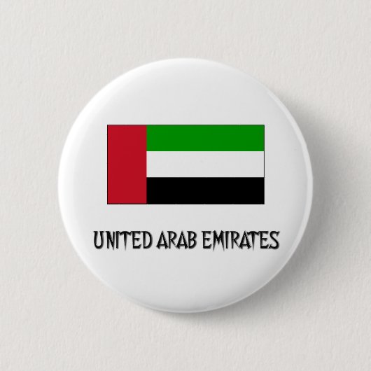 Badge Rond 5 Cm Drapeau des Emirats Arabes Unis (Devant)