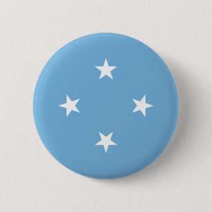 Badge Rond 5 Cm Drapeau des États fédérés de Micronésie