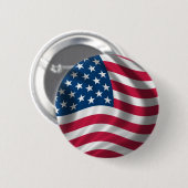 Badge Rond 5 Cm Drapeau des Etats-Unis (Devant & derrière)