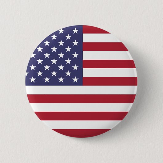 Badge Rond 5 Cm Drapeau des États-Unis (Devant)