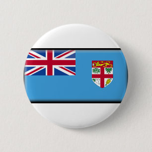 Badge Rond 5 Cm Drapeau des Fidji