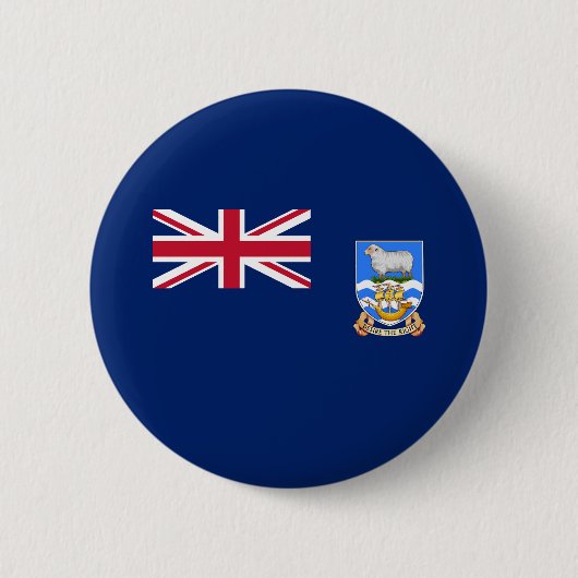 Badge Rond 5 Cm Drapeau des îles Falkland (Devant)