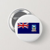 Badge Rond 5 Cm Drapeau des Îles Falkland (Devant & derrière)