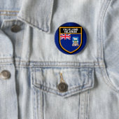 Badge Rond 5 Cm Drapeau des îles Falkland (En situation)