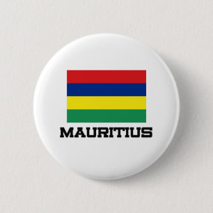 Badge Rond 5 Cm Drapeau des Îles Maurice