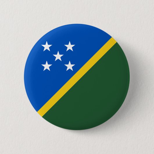 Badge Rond 5 Cm Drapeau des Îles Salomon (Devant)