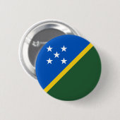 Badge Rond 5 Cm Drapeau des Îles Salomon (Devant & derrière)