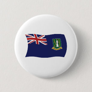 Badge Rond 5 Cm Drapeau des îles Vierges britanniques Bouton