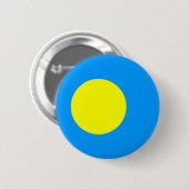 Badge Rond 5 Cm Drapeau des Palaos (Devant & derrière)