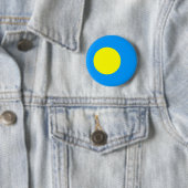 Badge Rond 5 Cm Drapeau des Palaos (En situation)