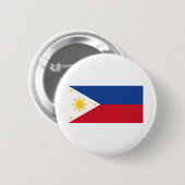 Badge Rond 5 Cm Drapeau des Philippines (Devant & derrière)
