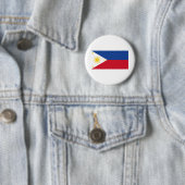 Badge Rond 5 Cm Drapeau des Philippines (En situation)