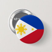 Badge Rond 5 Cm Drapeau des Philippines (Devant & derrière)
