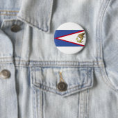 Badge Rond 5 Cm Drapeau des Samoa américaines (En situation)