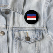 Badge Rond 5 Cm Drapeau des Sorabes (En situation)