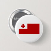 Badge Rond 5 Cm Drapeau des Tonga (Devant & derrière)
