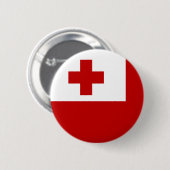 Badge Rond 5 Cm Drapeau des Tonga (Devant & derrière)