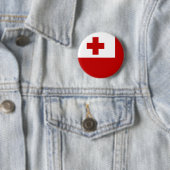 Badge Rond 5 Cm Drapeau des Tonga (En situation)