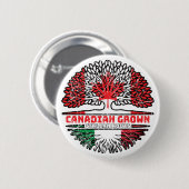 Badge Rond 5 Cm Drapeau des Trots du Canada (Devant & derrière)